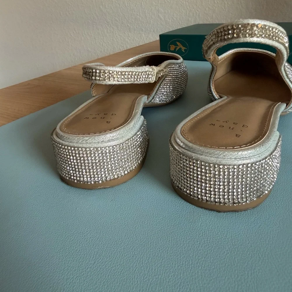 Target New Day Champagne Crystal Slingback Flats - Picture 6 of 7